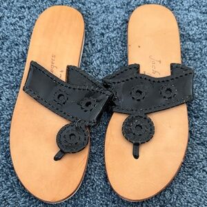 Jack Rogers Black and Tan Sandals